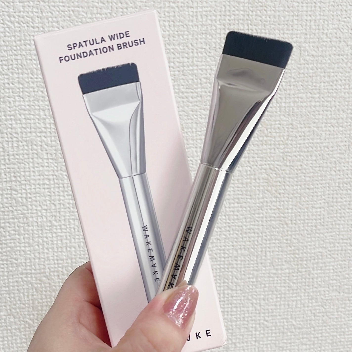 Spatula Wide Foundation Brush/wakemake/メイクブラシを使ったクチコミ(1枚目)