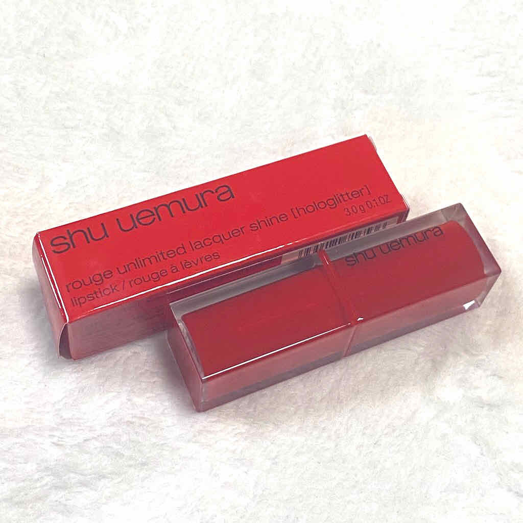 ルージュ アンリミテッド ラッカーシャイン/shu uemura/口紅を使ったクチコミ（3枚目）
