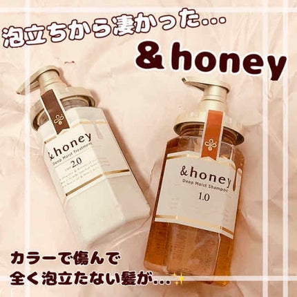 ディープモイスト シャンプー1.0/ヘアトリートメント2.0/&honey/市販シャンプーを使ったクチコミ(1枚目)