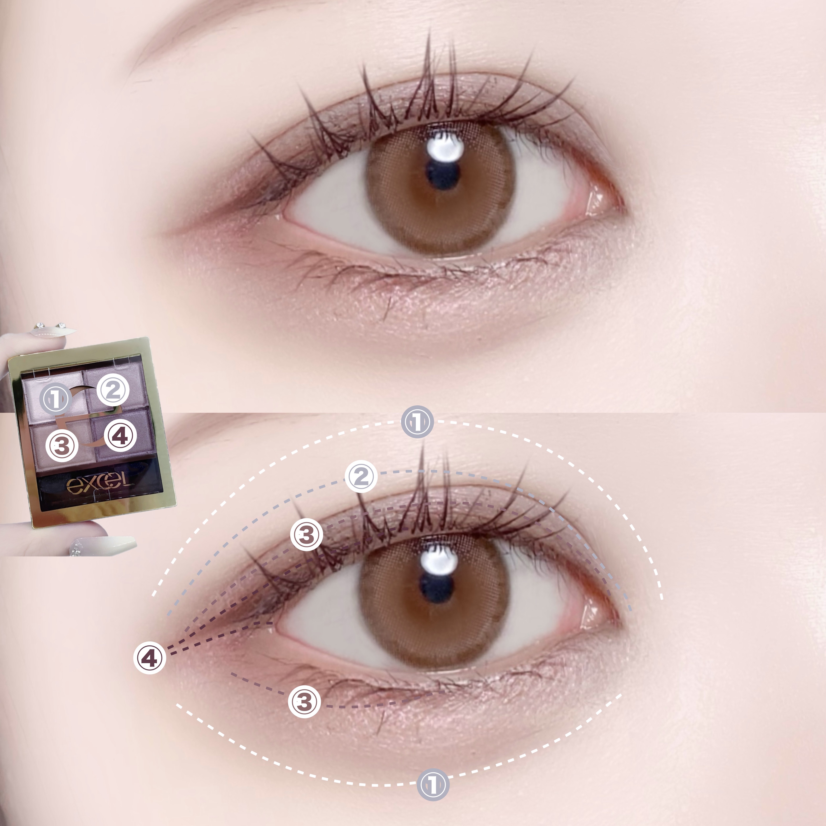 スキニーリッチシャドウ/excel/アイシャドウパレットを使ったクチコミ（2枚目）