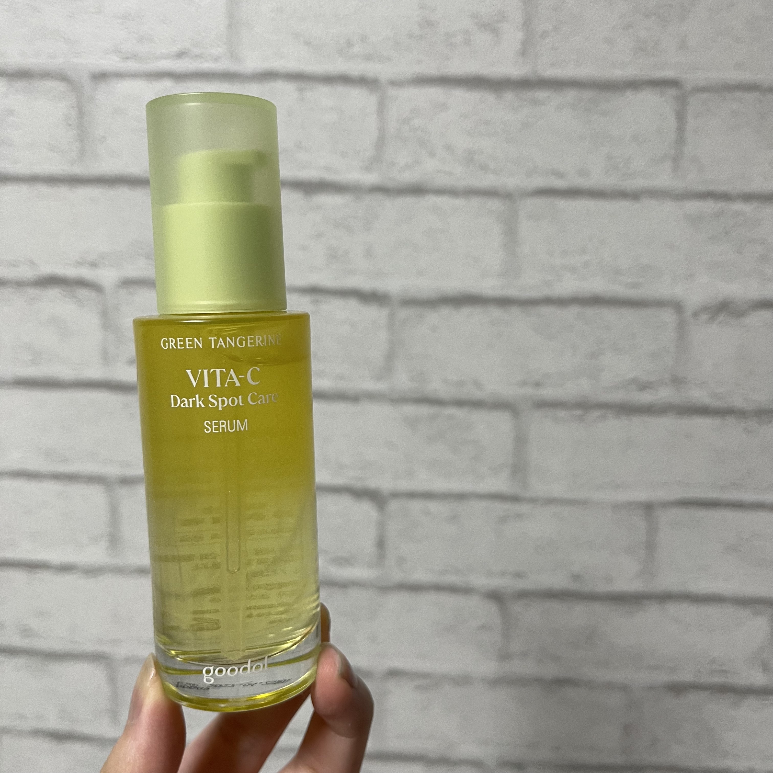 グリーンタンジェリン ビタC ダークスポットケアセラム/goodal/美容液を使ったクチコミ（1枚目）