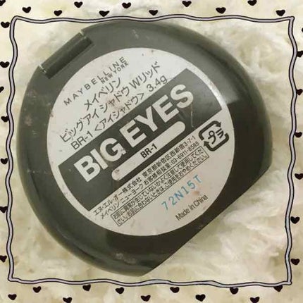 MAYBELLINE NEW YORK ビッグアイ シャドウのクチコミ「
☑️MAYBELLINE
ビッグアイシャドウWリッド
BR-1 
ふたえ幅を強調した
✨.....」(2枚目)