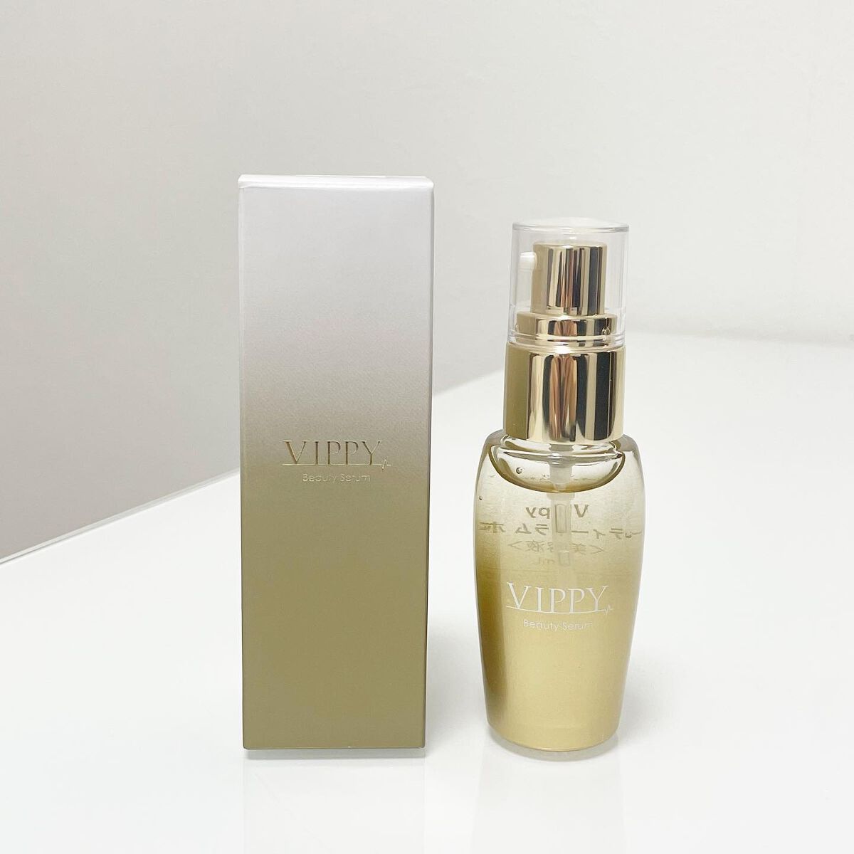 【Vippy（本体+総合美容液）】 Color：ホワイト 試してみた】VIPPY VippyBeautySerumホワイト美容液の効果・肌質