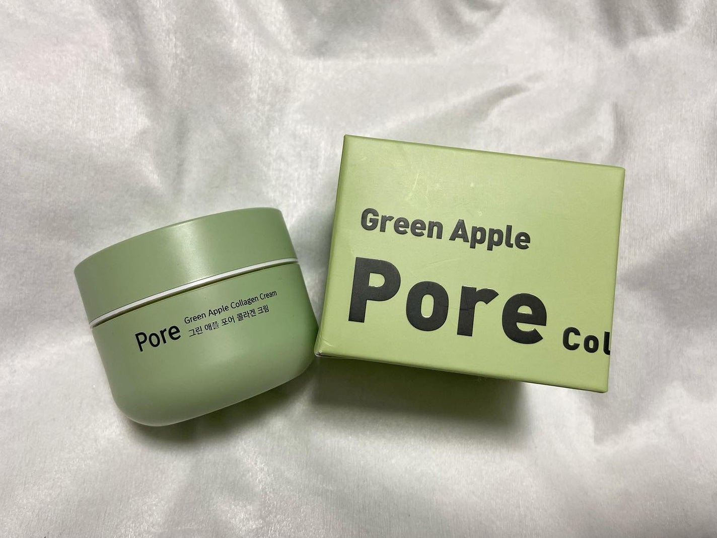 グリーンアップルポアコラーゲンクリーム/Milk Touch/フェイスクリームを使ったクチコミ(1枚目)