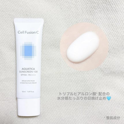 アクアティカサンスクリーン100/Cell Fusion C(セルフュージョンシー)/日焼け止めクリームを使ったクチコミ(2枚目)