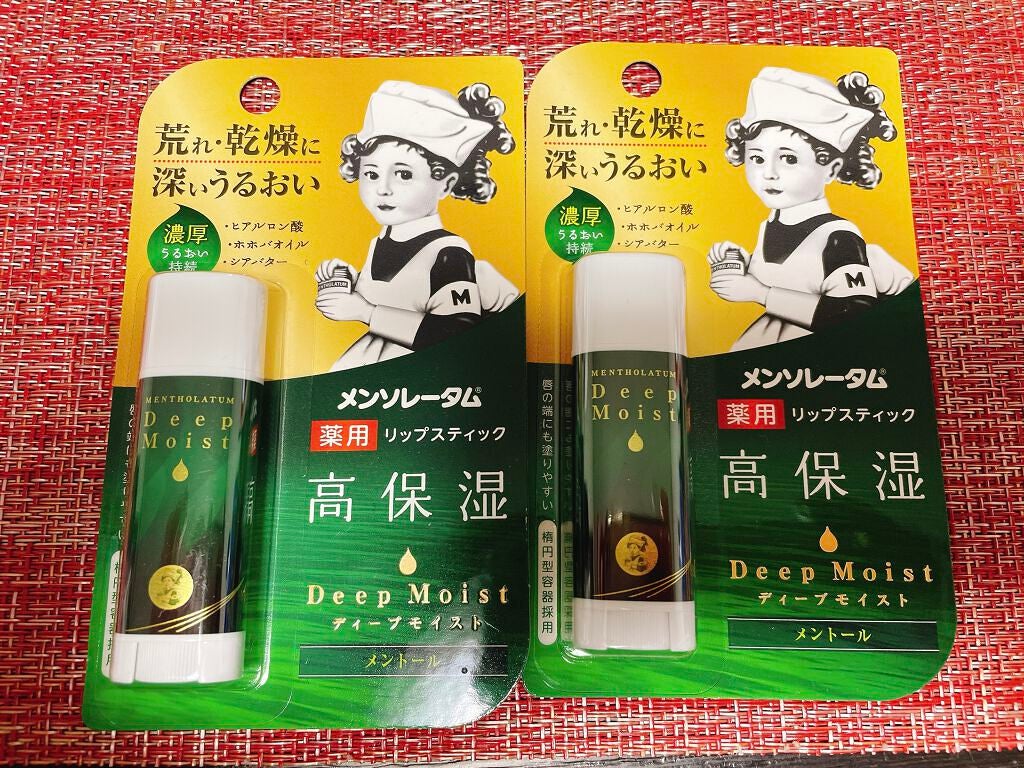 ディープモイスト メントール/メンソレータム/リップクリームを使ったクチコミ(1枚目)