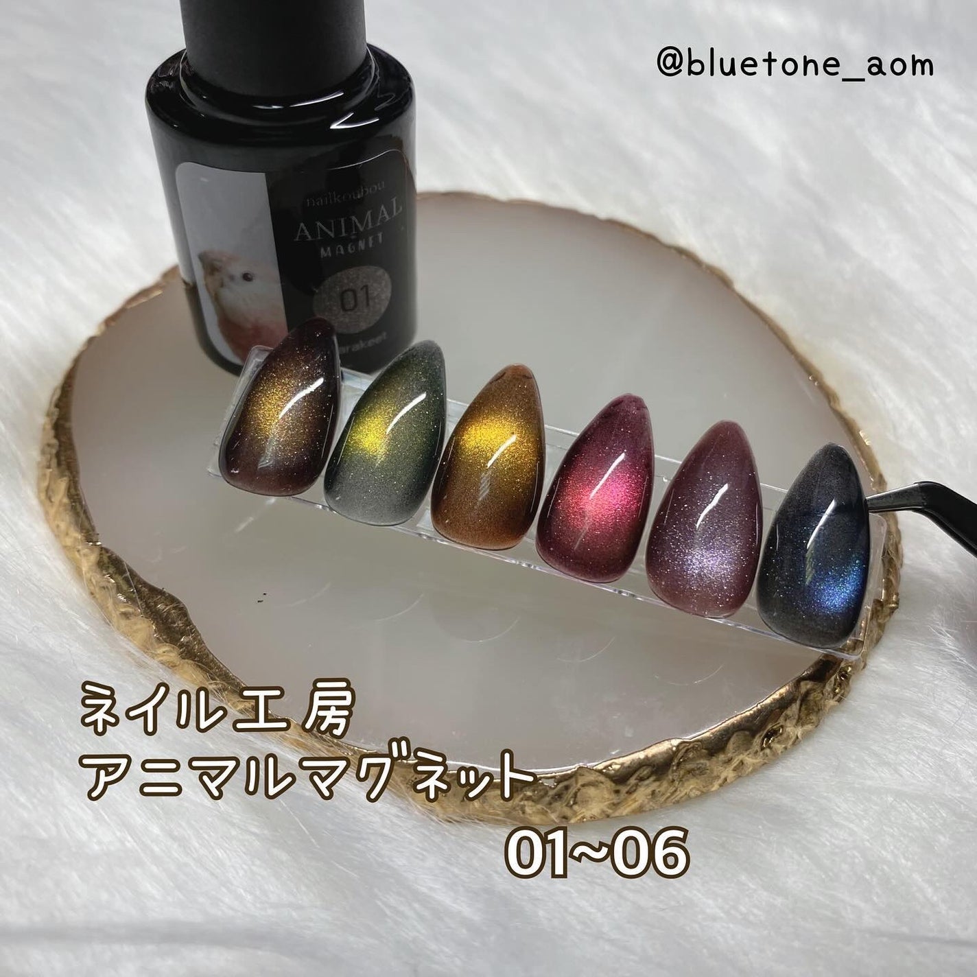 アニマルマグネットジェル/ネイル工房/ジェルネイルを使ったクチコミ(1枚目)