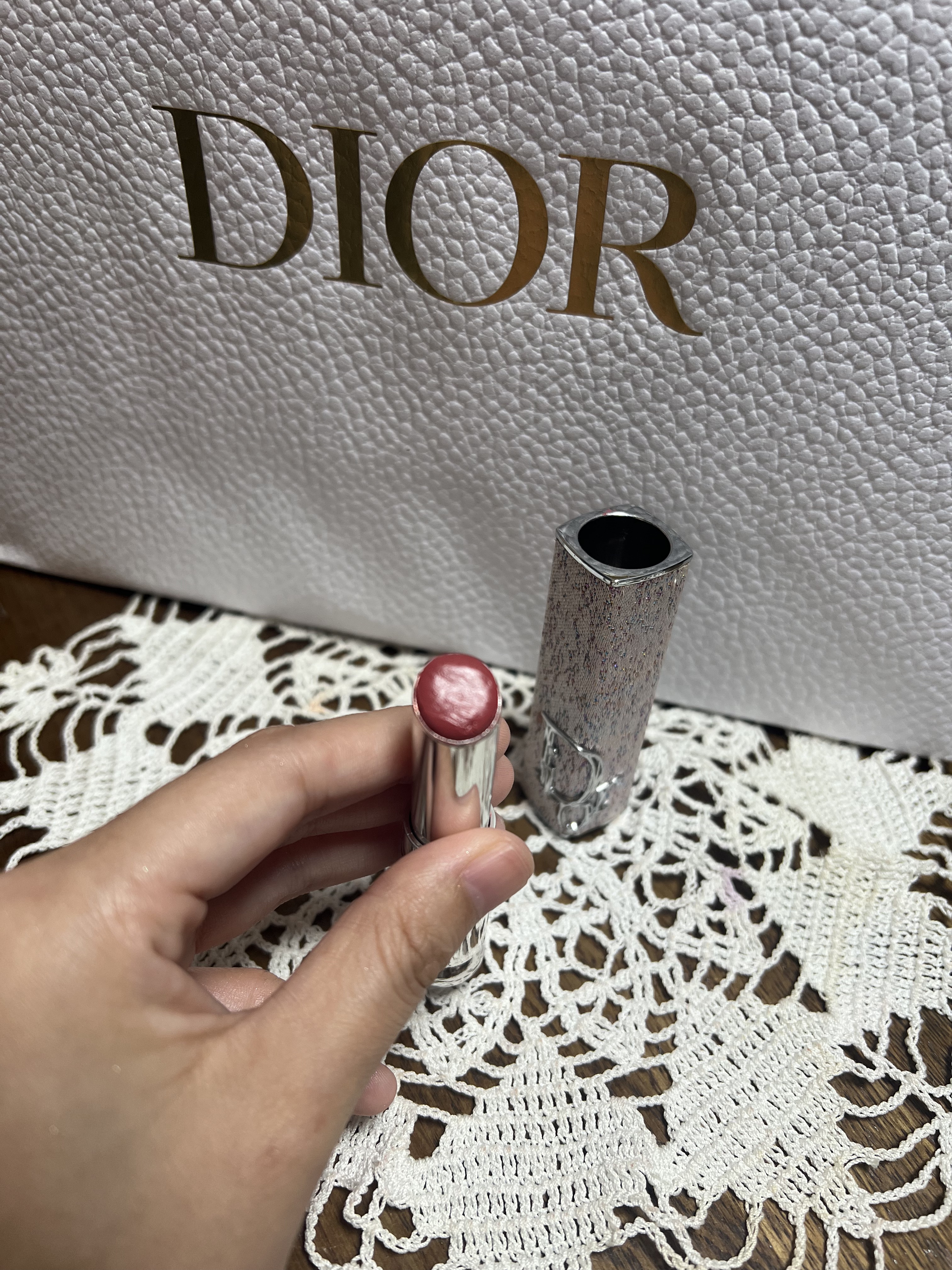 ディオール アディクト リップスティック 558ボワ ドゥ ローズ/Dior/口紅を使ったクチコミ（3枚目）