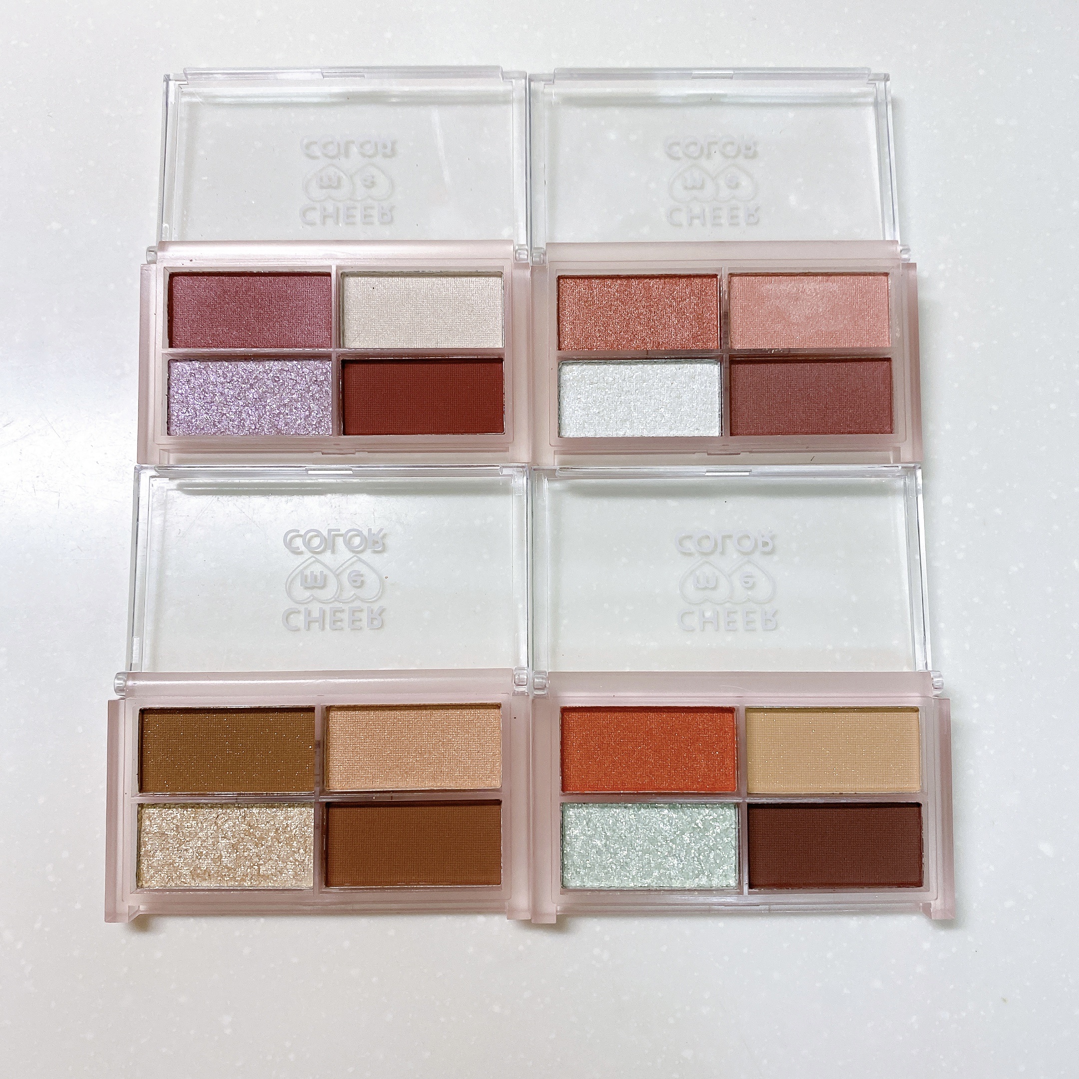 CHEER me COLOR アイシャドウ/セリア/アイシャドウパレットを使ったクチコミ（1枚目）