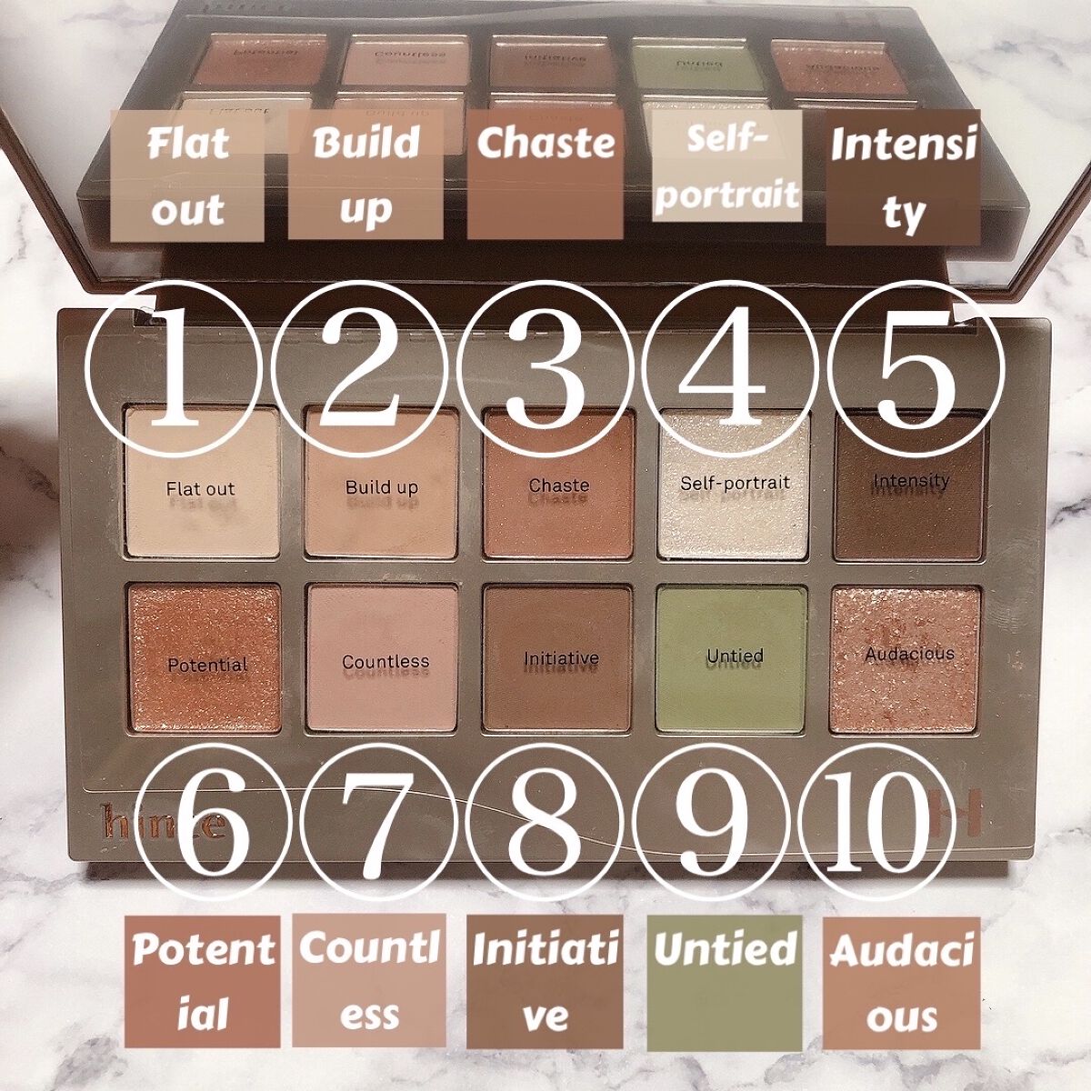 ニューデップスアイシャドウパレット/hince/アイシャドウパレットを使ったクチコミ（2枚目）