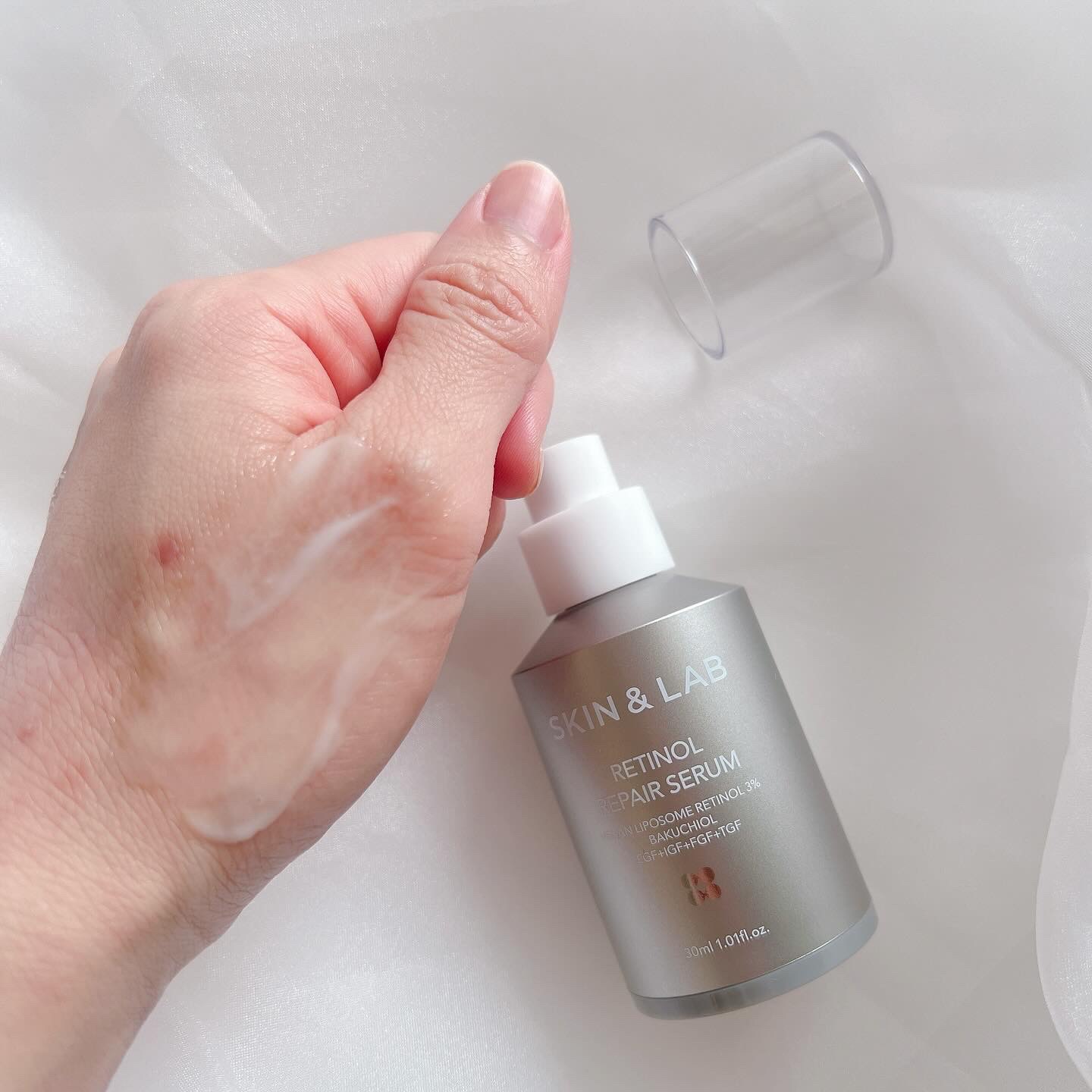 ヴィーガンリポソームレチノールセラム/SKIN&LAB/美容液を使ったクチコミ（3枚目）