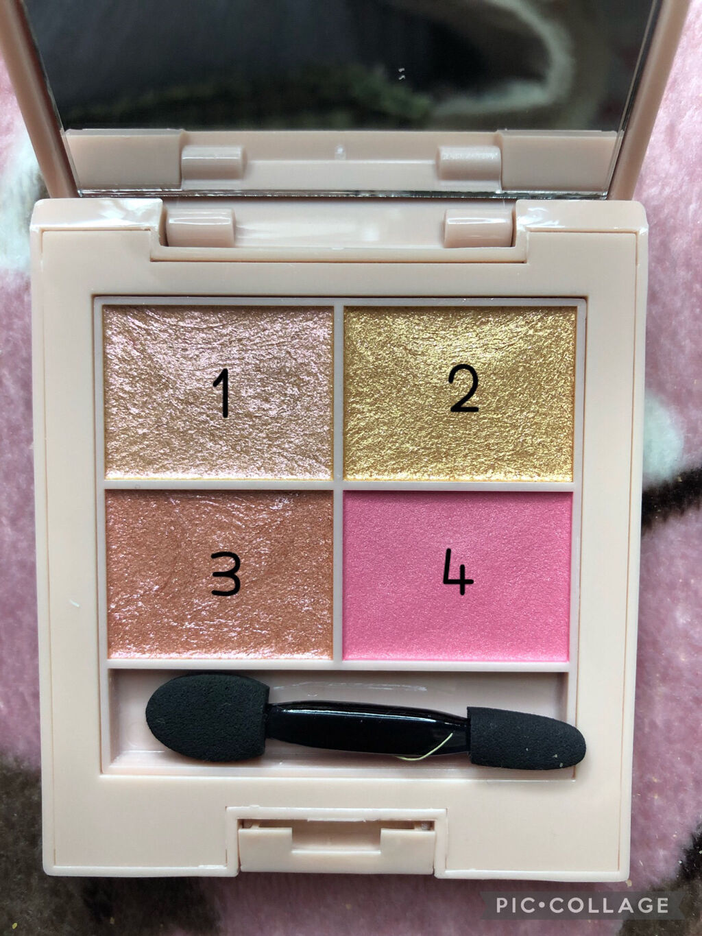 イロアソビ 4色アイパレット ＃01​ あなたは愛されている/iroasobi/アイシャドウパレットを使ったクチコミ（2枚目）