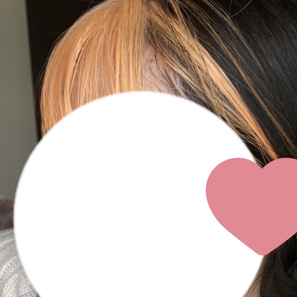 イリヤ コスメティクス ビビッド ホイップ ハイブリーチのクチコミ「気になってたハイブリーチ❕
ついにやってみました😂
前髪だけブリーチしたので黒髪との対比がわか.....」（3枚目）