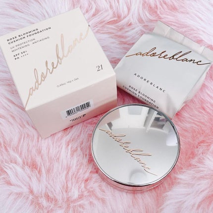 ローズブルーミング クッションファンデーション/adoreblanc/クッションファンデーションを使ったクチコミ(5枚目)