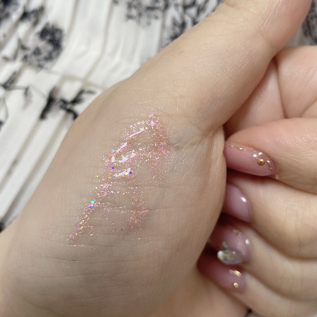 オーロラカクテルグリッター 03 クランベリーサングリア/キャンメイク/アイシャドウを使ったクチコミ（3枚目）