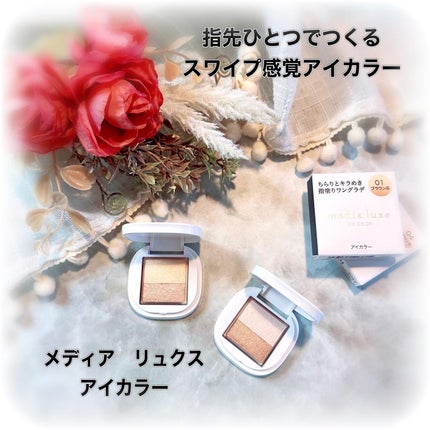 アイカラー/media luxe/アイシャドウパレットを使ったクチコミ(1枚目)