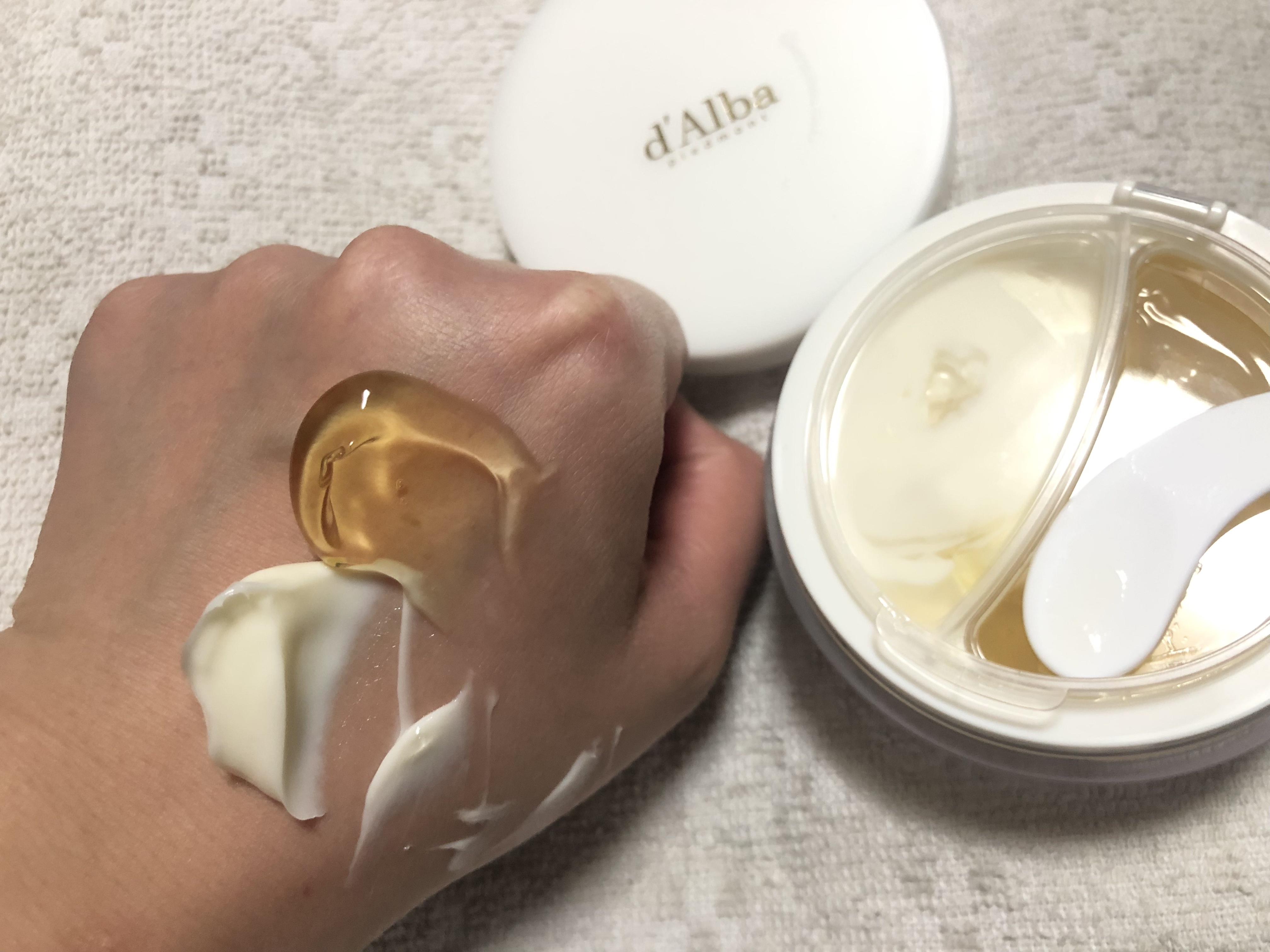 ホワイトトリュフダブルセラムアンドクリーム/ダルバ/フェイスクリームを使ったクチコミ（1枚目）