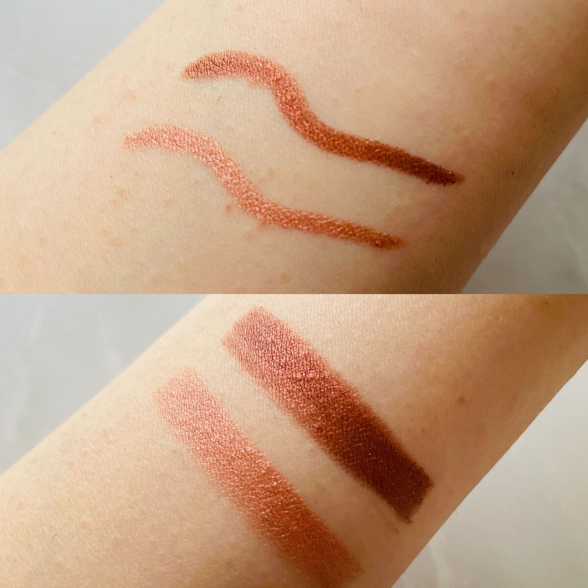 スティックアイシャドウ ブロンズブラウン/＆be/スティックアイシャドウを使ったクチコミ（2枚目）