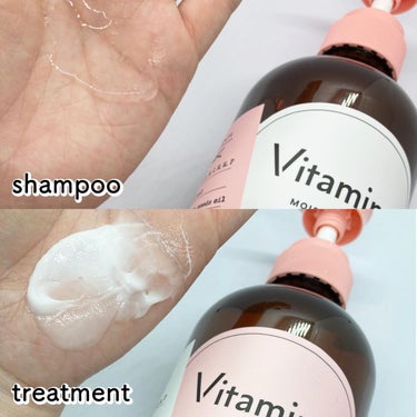 Vitaming モイストシャンプー/トリートメント(タンジェリン＆ジャスミンの香り)のクチコミ「@vitaming_official 
　　
　　
\ 頭皮から髪までビタミンメンテ /
 
.....」（2枚目）