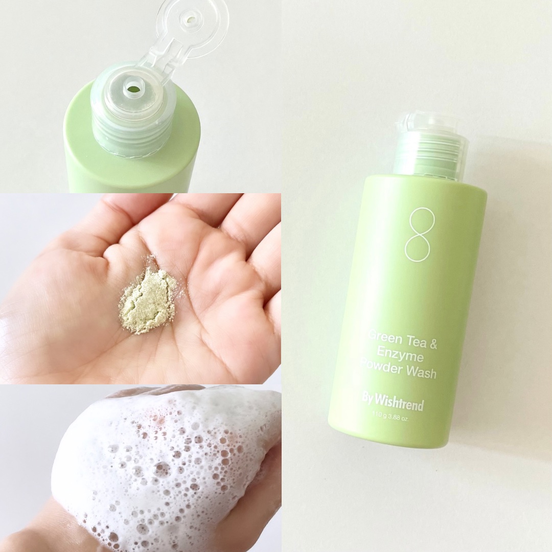 グリーンティー&エンザイムパウダーウォッシュ/By Wishtrend/洗顔パウダーを使ったクチコミ（2枚目）