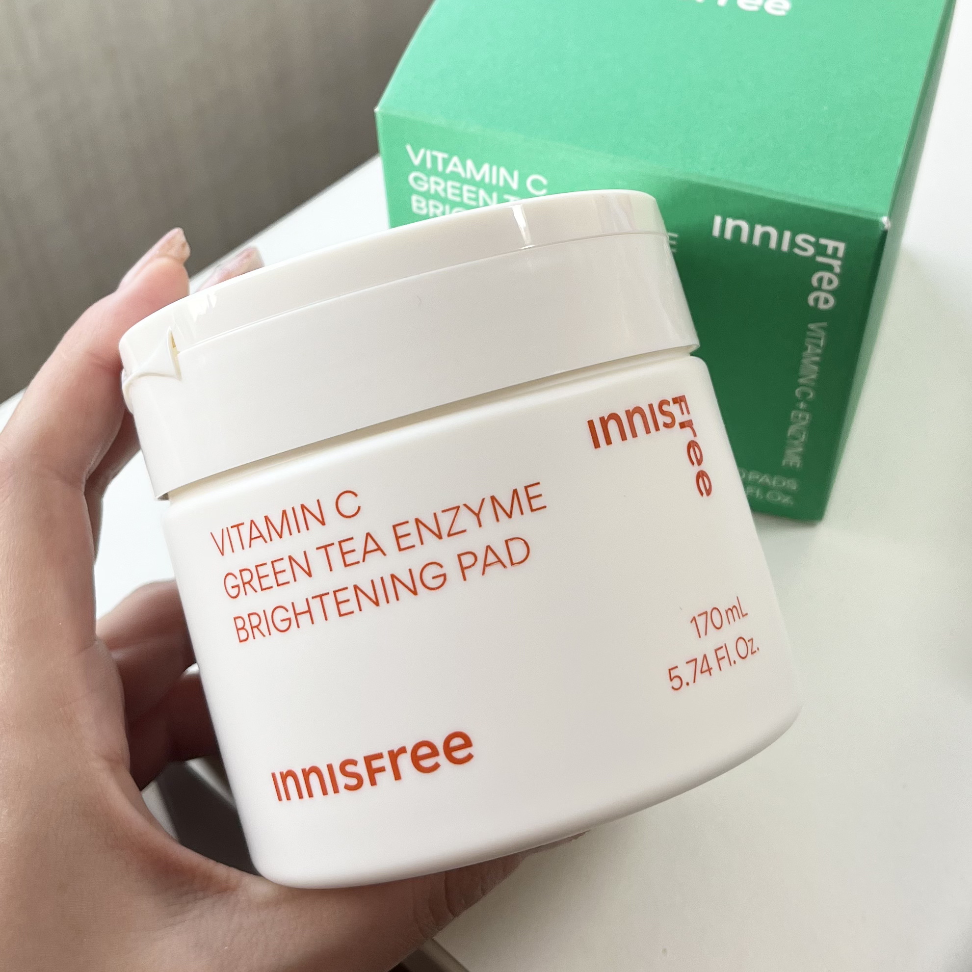 ビタC グリーンティーエンザイム ブライト パッド/innisfree/トナーパッドを使ったクチコミ（1枚目）