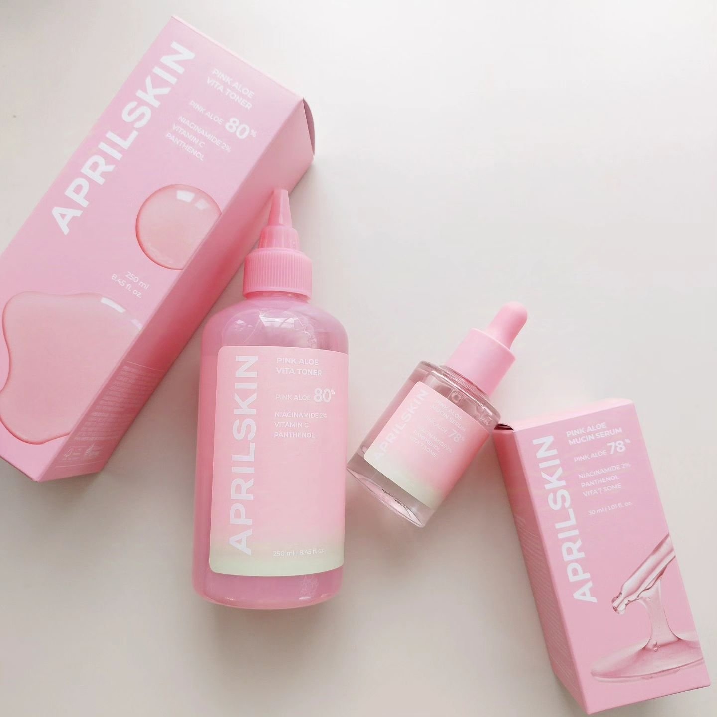 ピンクアロエビタトナー/APRILSKIN/化粧水を使ったクチコミ（1枚目）