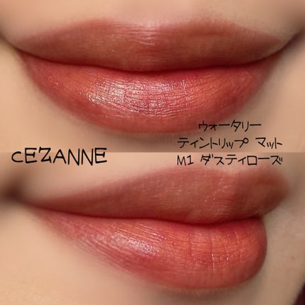 ウォータリーティントリップ マット/CEZANNE/リップティントを使ったクチコミ(2枚目)
