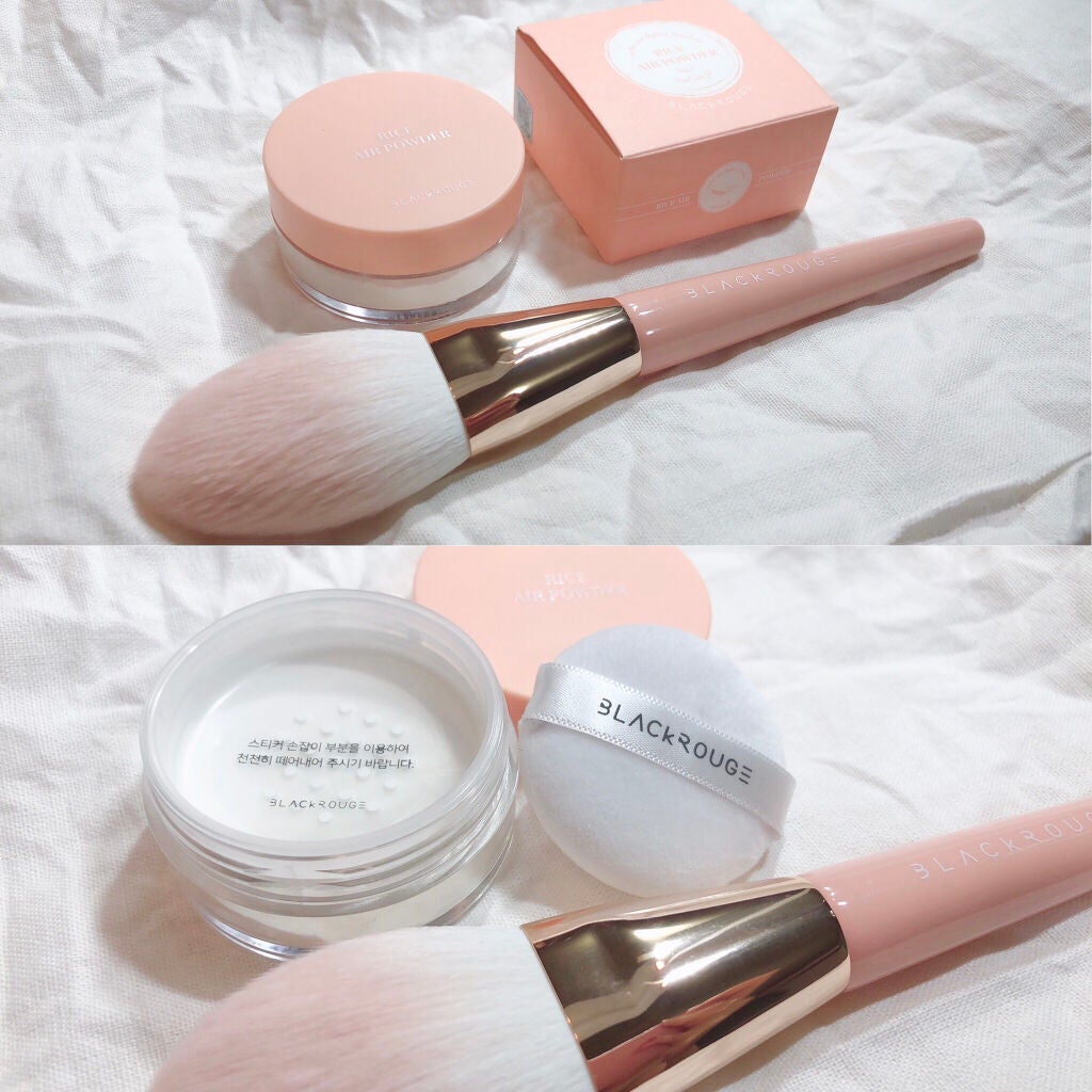 ライスエアパウダー/BLACK ROUGE/ルースパウダーを使ったクチコミ(4枚目)