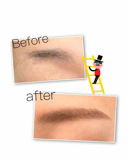 カラーリングアイブロウ/ヘビーローテーション/眉マスカラを使ったクチコミ(2枚目)