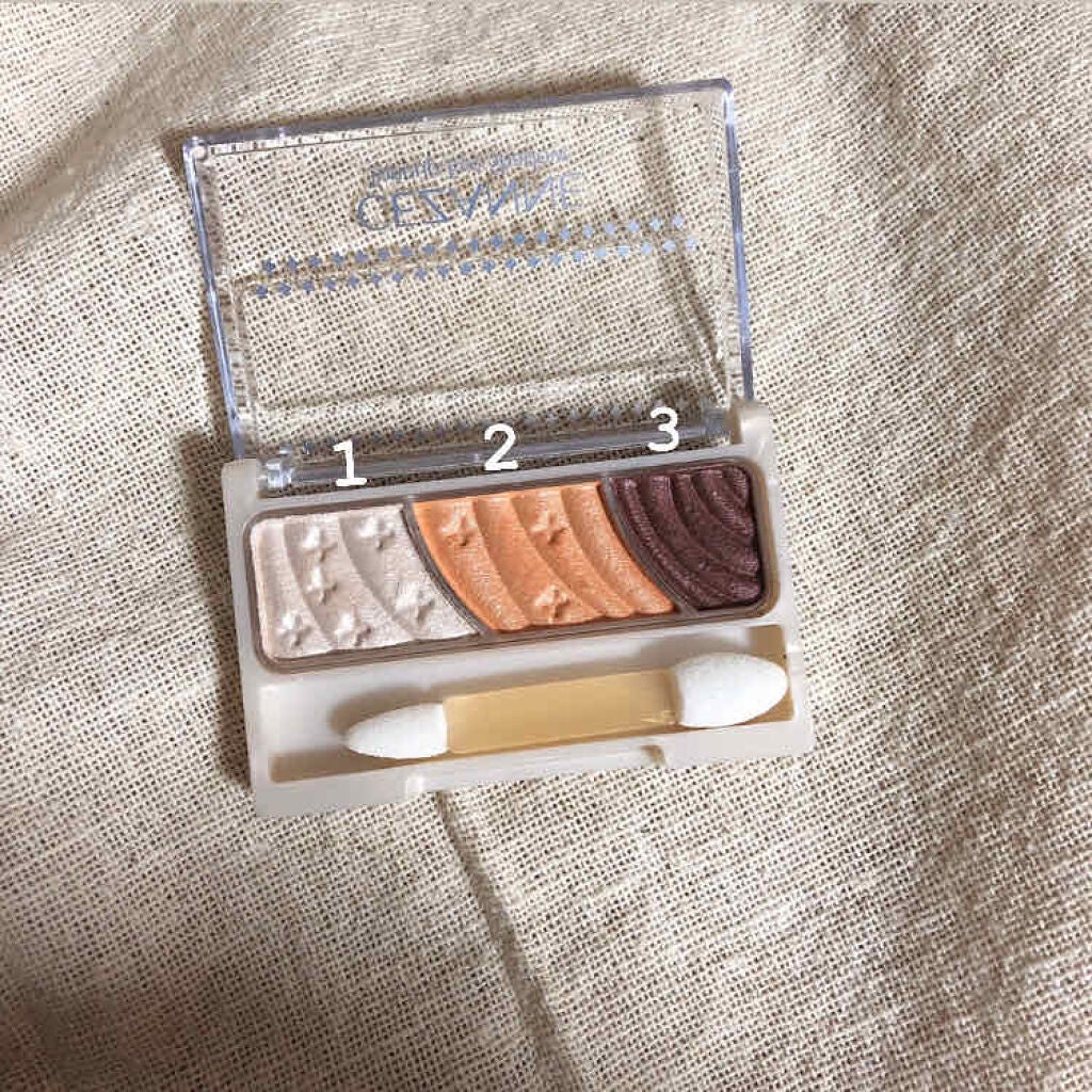 トーンアップアイシャドウ/CEZANNE/アイシャドウパレットを使ったクチコミ(2枚目)