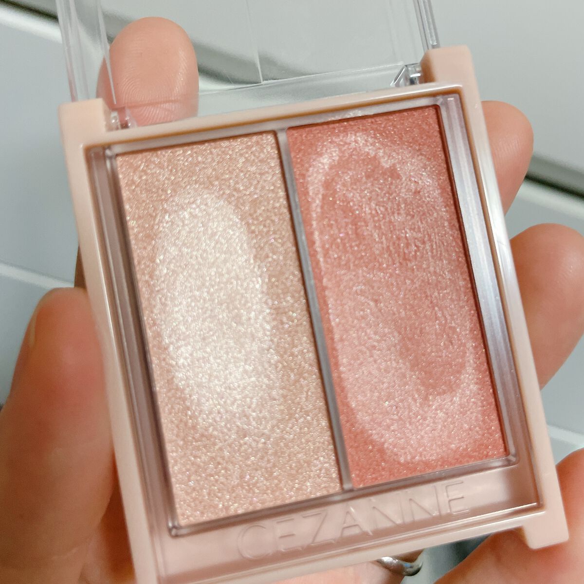 フェイスグロウカラー/CEZANNE/クリームハイライトを使ったクチコミ（3枚目）