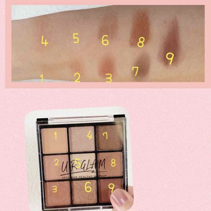 UR GLAM BLOOMING EYE COLOR PALETTE/U R GLAM/アイシャドウパレットを使ったクチコミ(2枚目)