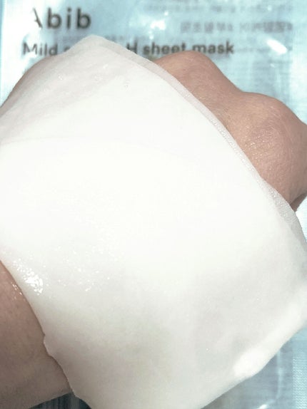 弱酸性PHシートマスク 復活草フィット/Abib /シートマスク・パックを使ったクチコミ(4枚目)