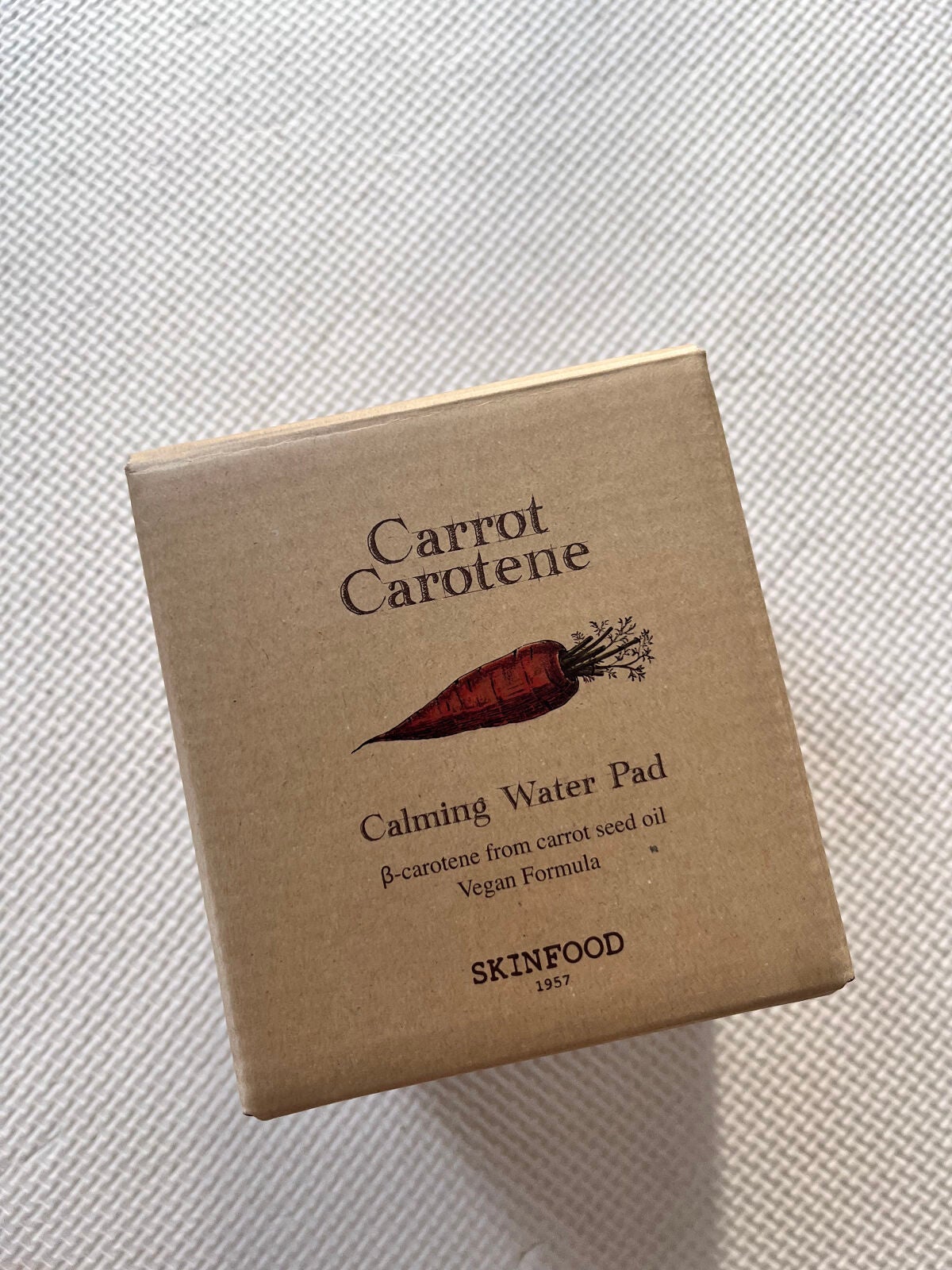 キャロットカロテン カーミングウォーターパッド/SKINFOOD/トナーパッドを使ったクチコミ(1枚目)