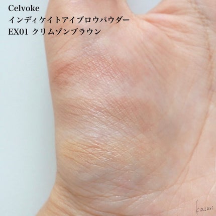 セルヴォーク インディケイトアイブロウパウダー/Celvoke/パウダーアイブロウを使ったクチコミ(4枚目)