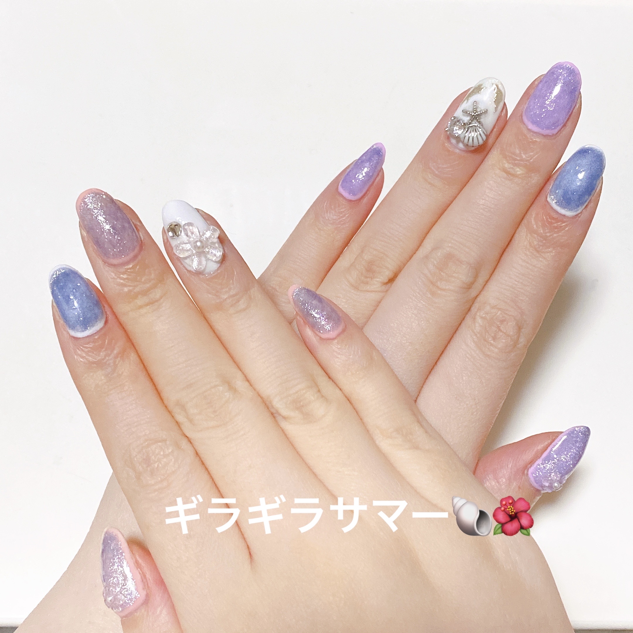 マグネットジェル 01ムーン（ギャラクシーシリーズ）/NAILTOWN/ジェルネイルを使ったクチコミ（3枚目）