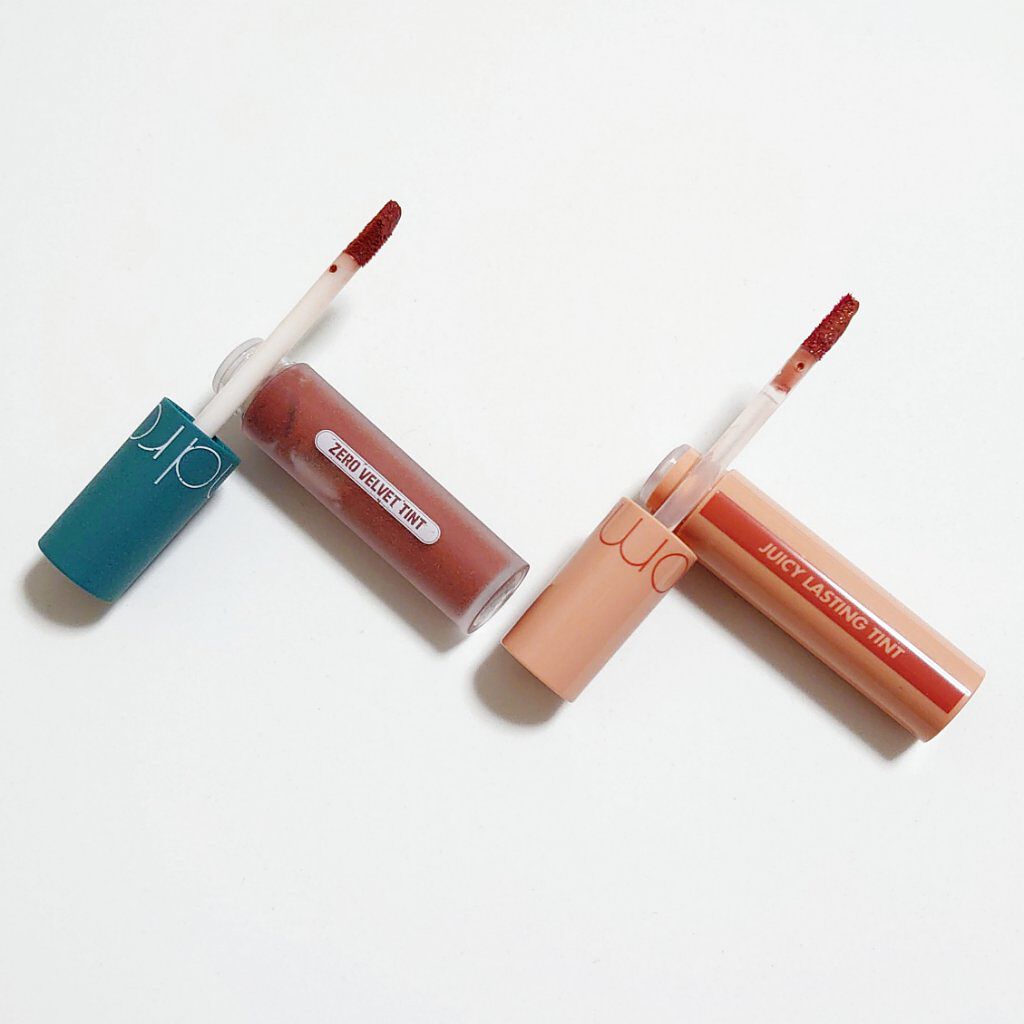 ジューシーラスティングティント/rom&nd/リップティントを使ったクチコミ（2枚目）