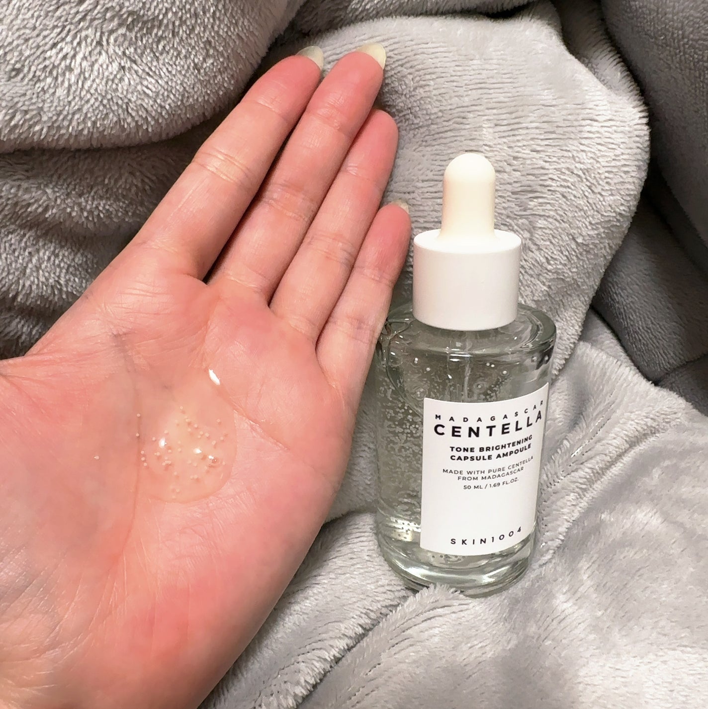 トーンブライトニング カプセルアンプル/SKIN1004/美容液を使ったクチコミ(5枚目)