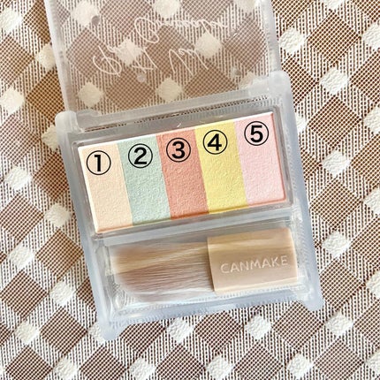 パステルヴェールコンシーラー/キャンメイク/パレットコンシーラーを使ったクチコミ(2枚目)