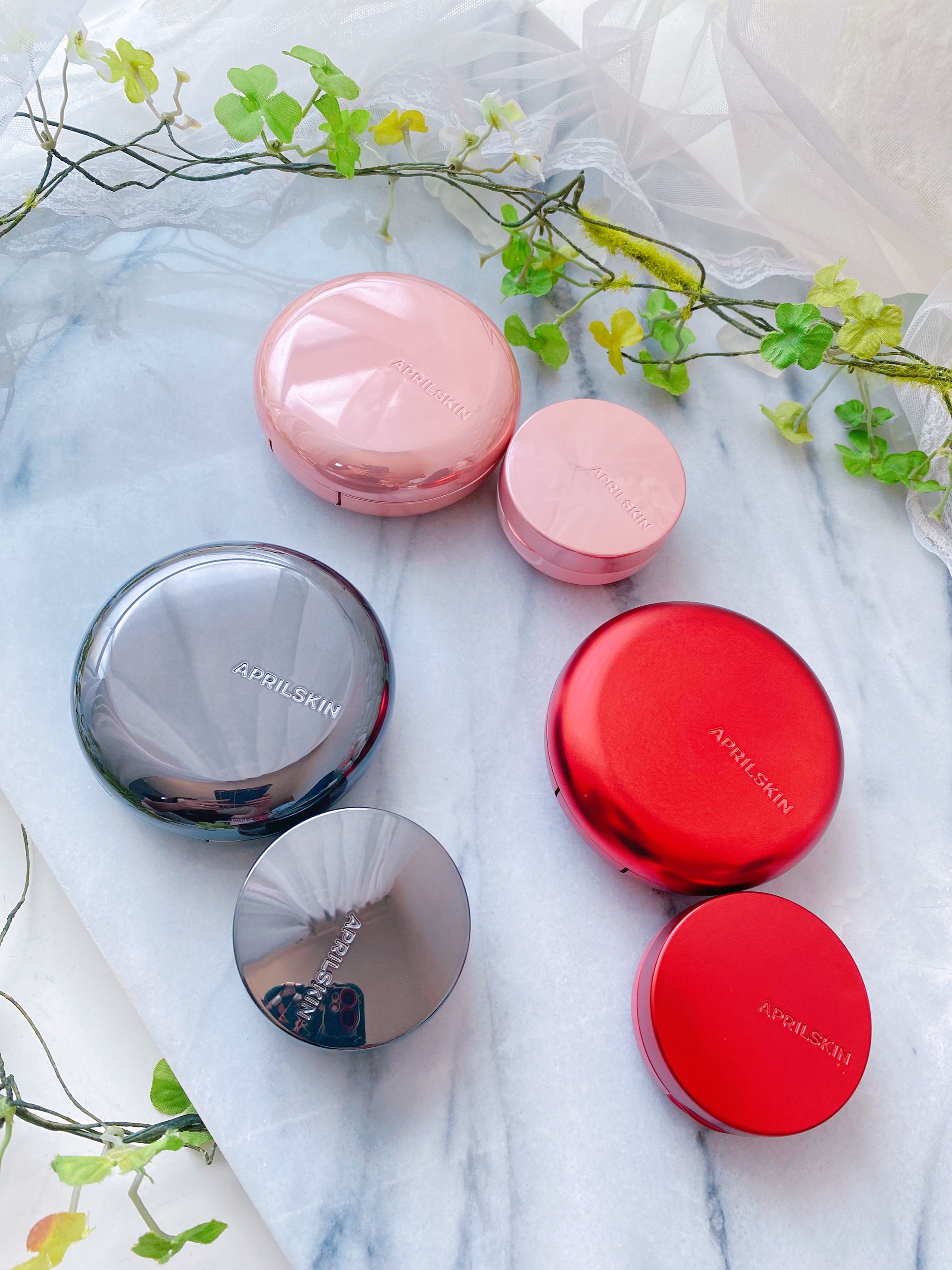 ハイパーカバーフィットクッション red/APRILSKIN/クッションファンデーションを使ったクチコミ（3枚目）