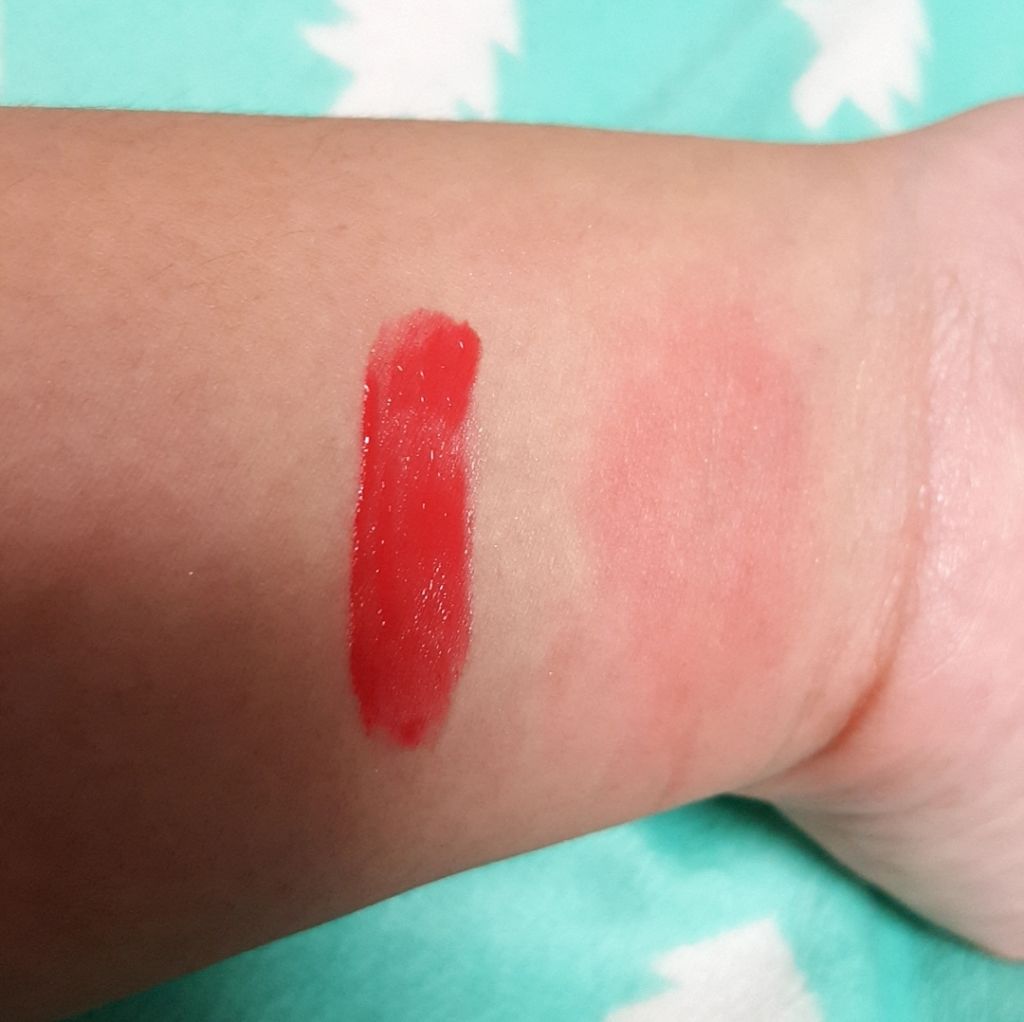 ジューシーレディリキッドチーク/キャンメイク/リキッドチークを使ったクチコミ（3枚目）