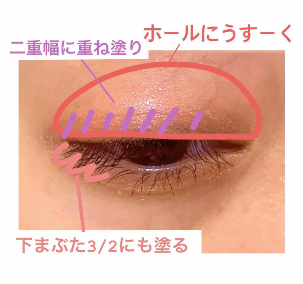 シャイニーグロウアイズD/DAISO/ジェル・クリームアイシャドウを使ったクチコミ（3枚目）