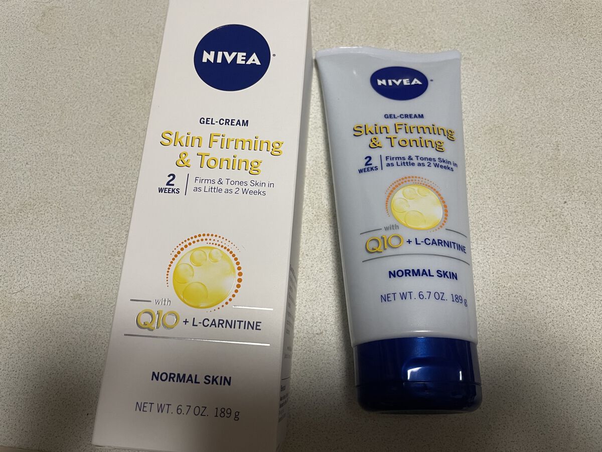 ニベア Q10 + L-カルチニン配合　スキンファーミング&トーニングジェルクリーム