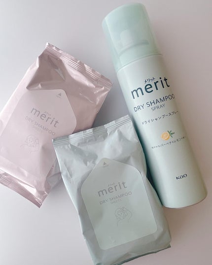 メリット ドライシャンプーシート すっきり爽快タイプ/メリット/ドライシャンプーを使ったクチコミ(9枚目)