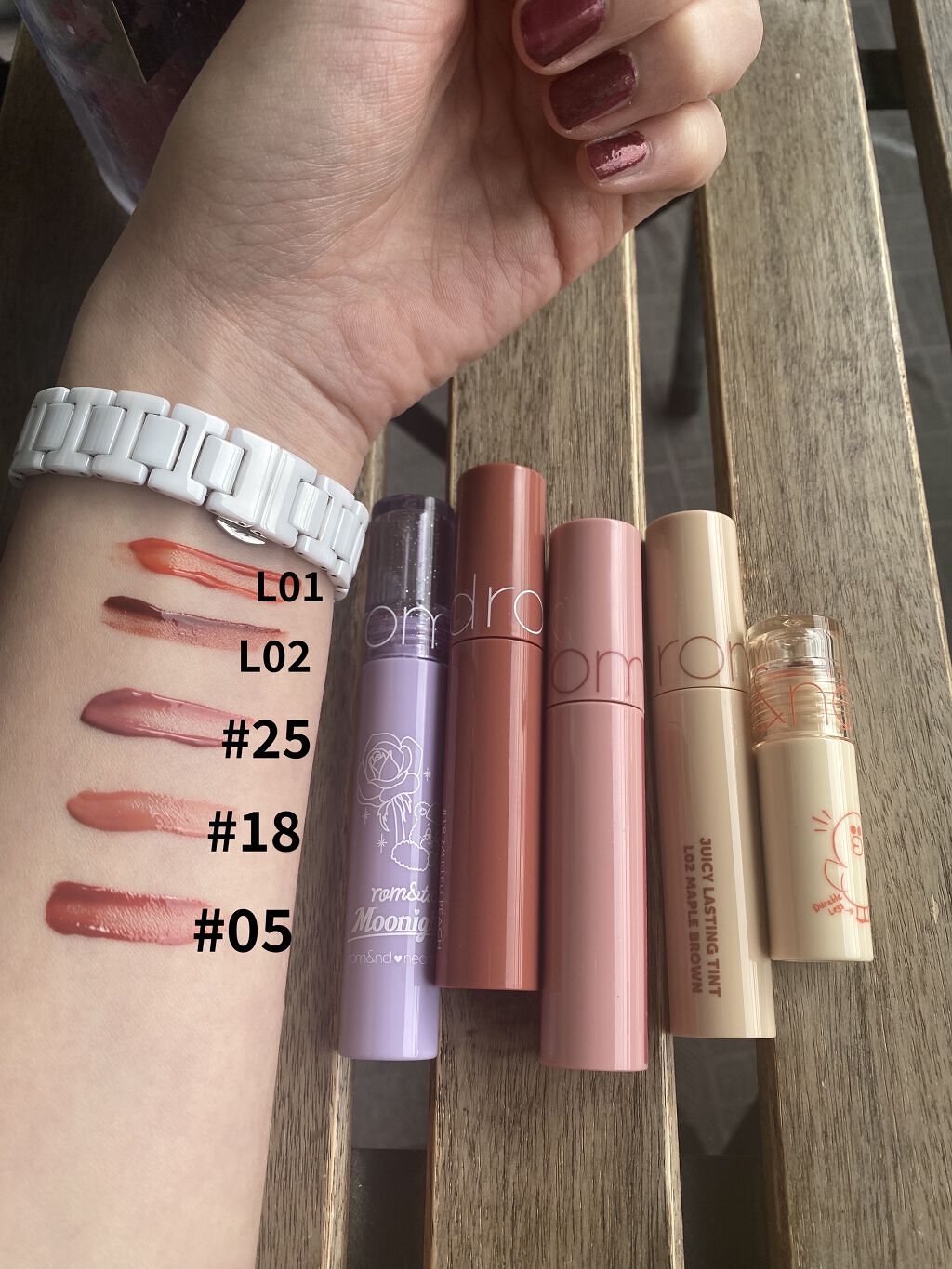 グラスティングウォーターティント/rom&nd/リップティントを使ったクチコミ（2枚目）