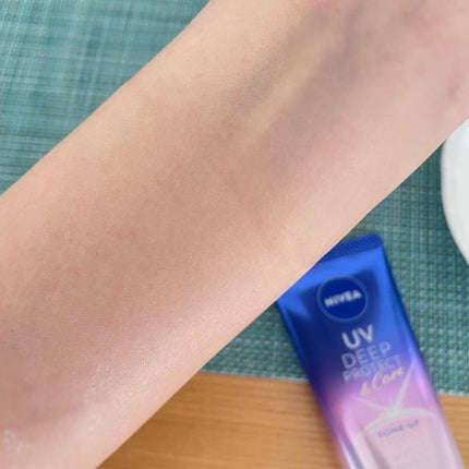 ニベアUV ディープ プロテクト&ケア トーンアップ エッセンス/ニベア/日焼け止めローションを使ったクチコミ(6枚目)