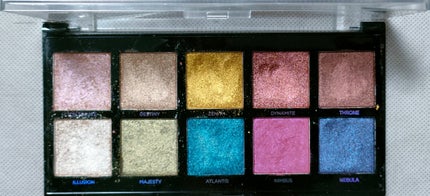 SHIMMERS 10 SHADE SHIMMER EYESHADOW PALETTE/PROFUSION COSMETICS/アイシャドウパレットを使ったクチコミ(3枚目)
