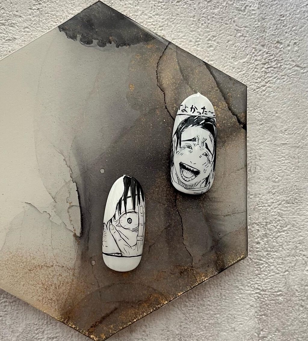 世良@痛ネイル練習 on LIPS 「可愛いコースターを買ったので、パシャリ📸2枚目は以前描いたやつ..」(2枚目)