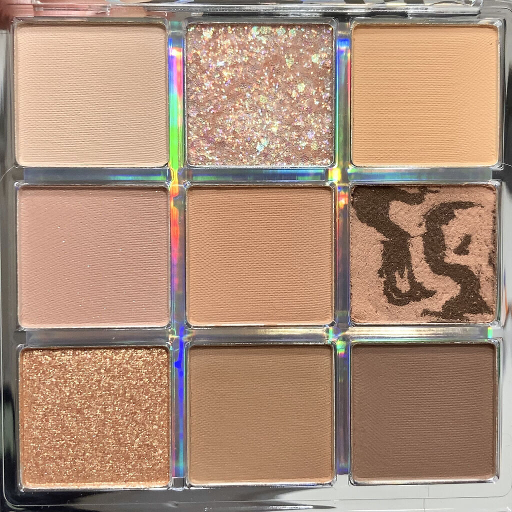 クォーツ 9色アイシャドウパレット(ドリームランドアイシャドウ) J16 アーモンドミルクティー/ZEESEA/アイシャドウパレットを使ったクチコミ（3枚目）