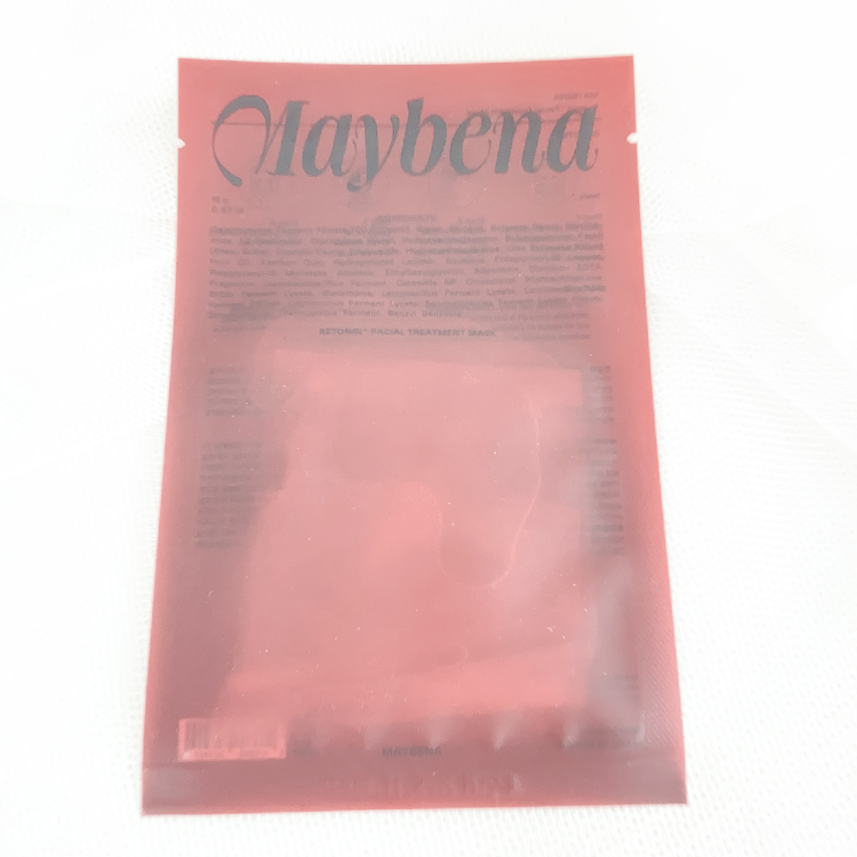 レトニン フェイシャル トリートメント マスクパック/MAYBENA/シートマスク・パックを使ったクチコミ（2枚目）